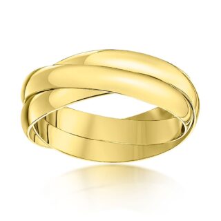 3mm 9ct Yellow Gold Russian Wedding Ring