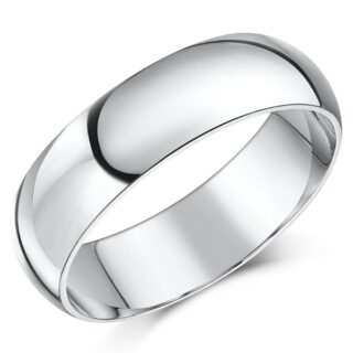 6mm Palladium 500 Heavy Court Wedding Ring