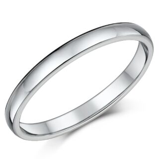2.5mm Titanium Court Wedding Ring
