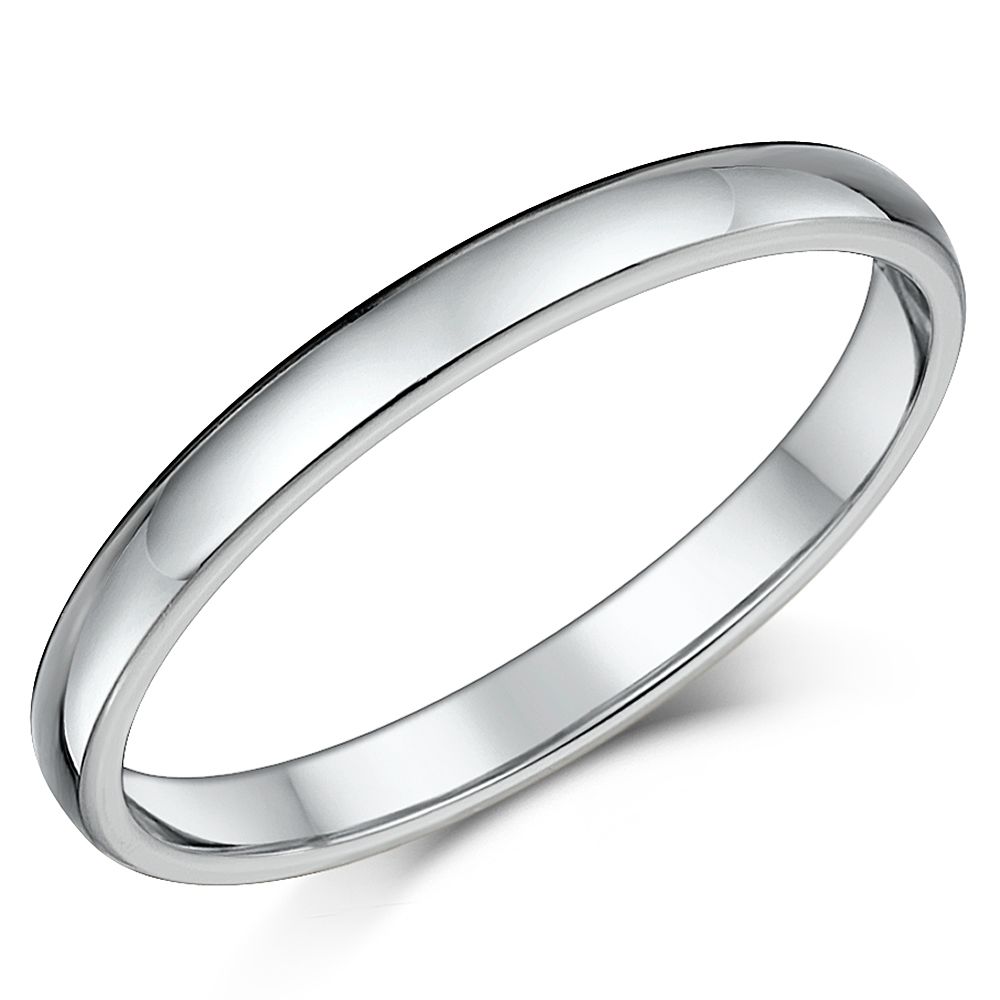 2.5mm Titanium Court Wedding Ring