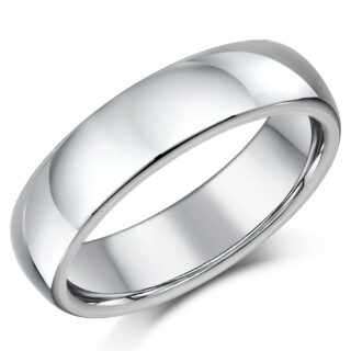 6mm Titanium Court Wedding Ring
