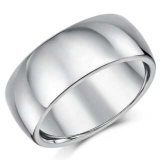 9mm Titanium Court Wedding Ring