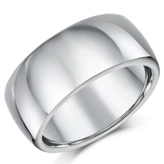 10mm Titanium Court Wedding Ring