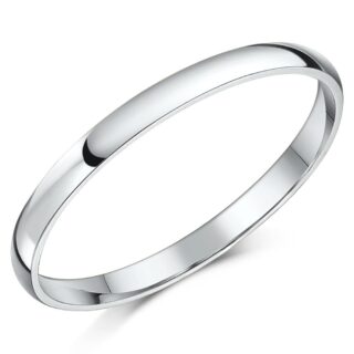 2mm Platinum Heavy D Wedding Ring