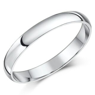 3mm Palladium 500 Light D Wedding Ring