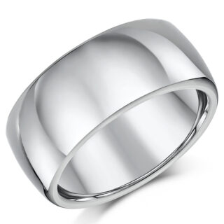 10mm Titanium Court Wedding Ring