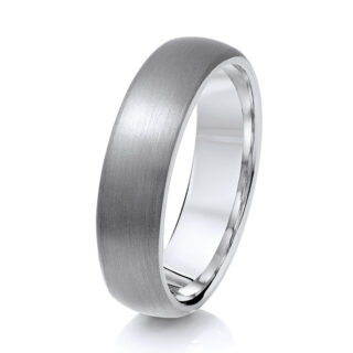 Titanium Court Matt 6mm Ring